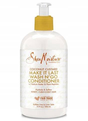 Shea Moisture Coconut Custard Make It Last Wash N'Go Conditioner, Odżywka do włosów, 384ml Shea Moisture