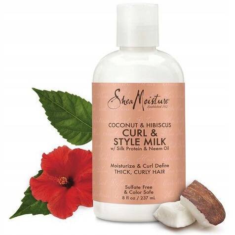 Shea Moisture Coconut & Hibiscus Curl & Style Milk, Odżywka do włosów, 237ml Shea Moisture