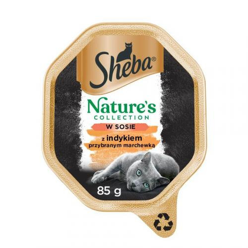 SHEBA Nature's mokra karma dla kota z indykiem w sosie tacka 85 g Sheba