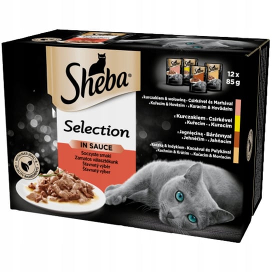 SHEBA Selection mokra karma dla kota soczyste smaki w sosie 12x85 g Sheba