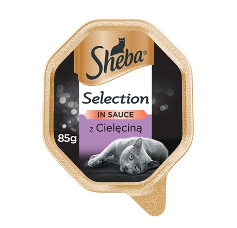 SHEBA Selection mokra karma dla kota z cielęciną w sosie tacka 85 g Sheba