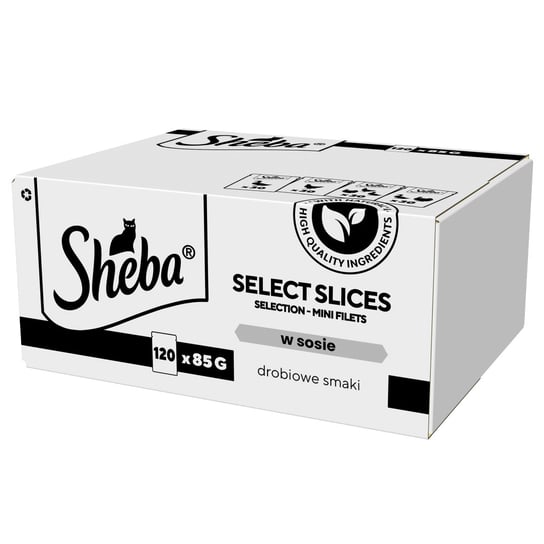 Sheba Selection Select Slices Drobiowe Smaki Saszetki 120x85g Mokra Karma Pełnoporcjowa Dla Kota W Sosie Sheba