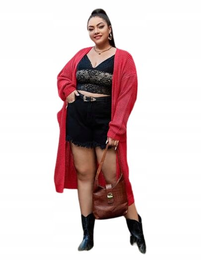 SHEIN PLUS SIZE SWETER NARZUTKA DO KOLAN 46 V3D Shein