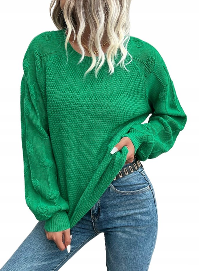 SHEIN PROSTY ZIELONY SWETER DAMSKI BASIC 40/42 2FA Shein