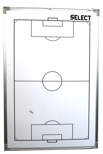 Shellbag, Tablica taktyczna do piłki nożnej, biała, 60x90 cm Select