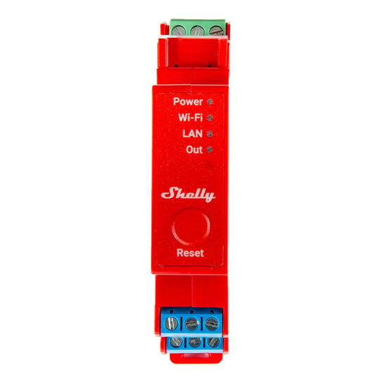 Shelly, 1-kanałowy przekaźnik na szynę DIN Pro 1PM WIFI/LAN, 059204 Shelly