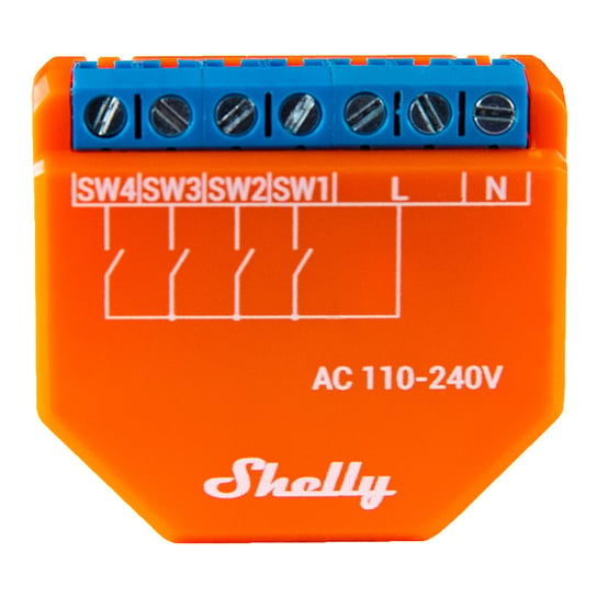 Shelly, Kontroler/aktywator scen PLUS I4 WIFI, 059200 Shelly