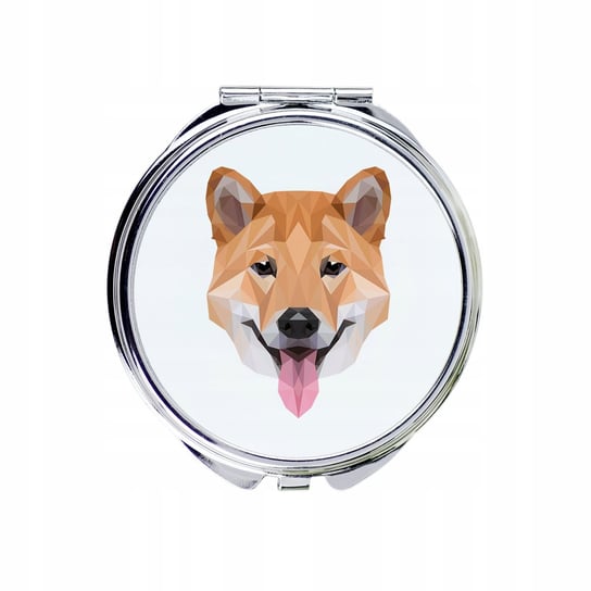 Shiba Inu Lusterko kieszonkowe Pies geometryczny Inna marka