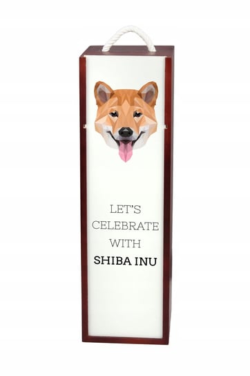 Shiba Inu Pudełko na wino z geometrycznym psem Inna marka