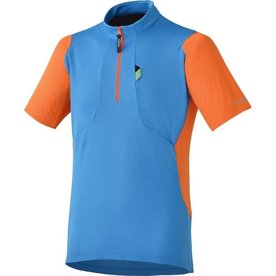 Shimano, Koszulka, Touring, niebiesko-pomarańczowa, rozmiar XL Shimano
