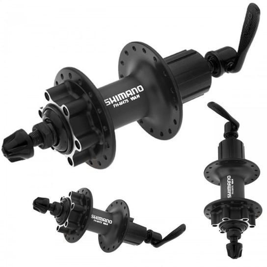 Shimano, Piasta tylna, Kaseta alu. 36H, TARCZA IS-6śrub, zacisk, czarna /Shimano Deore FH-M475 8/9/10rz./ Shimano