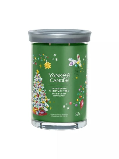Shimmering Christmas Tree - Yankee Candle Signature - Świeca Tumbler Z Dwoma Knotami Yankee Candle