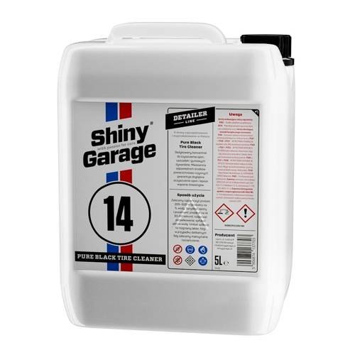 Shiny Garage Pure Black Tire Cleaner płyn do czyszczenia opon 5L Shiny Garage