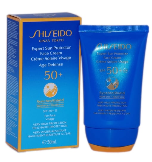 Shiseido, Expert Sun Protector, wodoodporny krem do opalania twarzy, SPF 50+, 50 ml Shiseido
