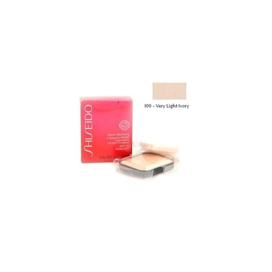 Shiseido, Sheer Matifying, podkład matujący w kompakcie - wkład I00 Natural Light Ivory, SPF 22, 9,8 g Shiseido