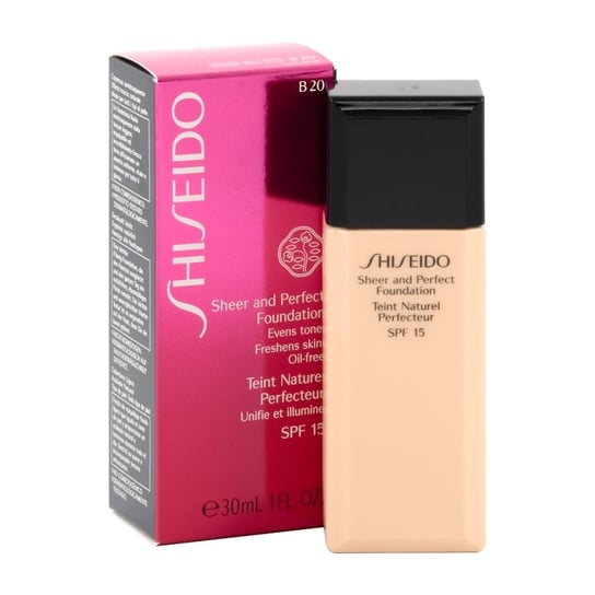 Shiseido, Sheer & Perfect, podkład do twarzy B20 Natural Light Beige, SPF 15, 30 ml Shiseido