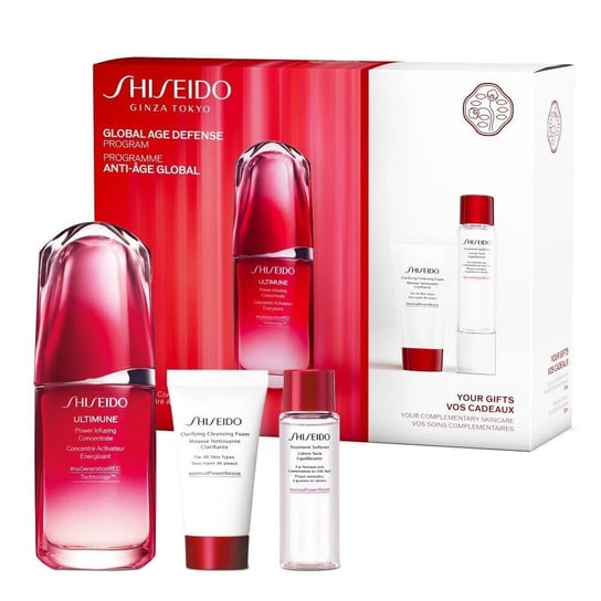 Shiseido, Ultimune Value, zestaw prezentowy kosmetyków do pielęgnacji, 3 szt. Shiseido