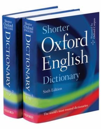 Shorter Oxford English Dictionary Oxford University Press