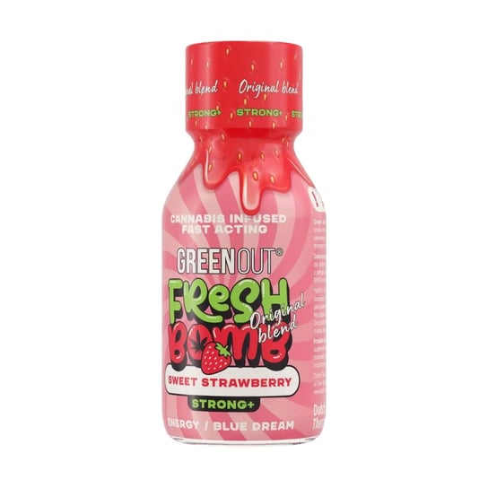 Shot konopny Dutch Therapy Green Out Fresh Bomb Strawberry STRONG+ 100 ml Dutch Therapy