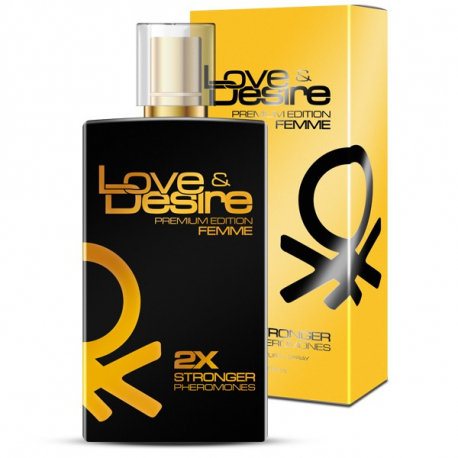 SHS, Love & Desire Gold, feromony dla kobiet, 100 ml SHS