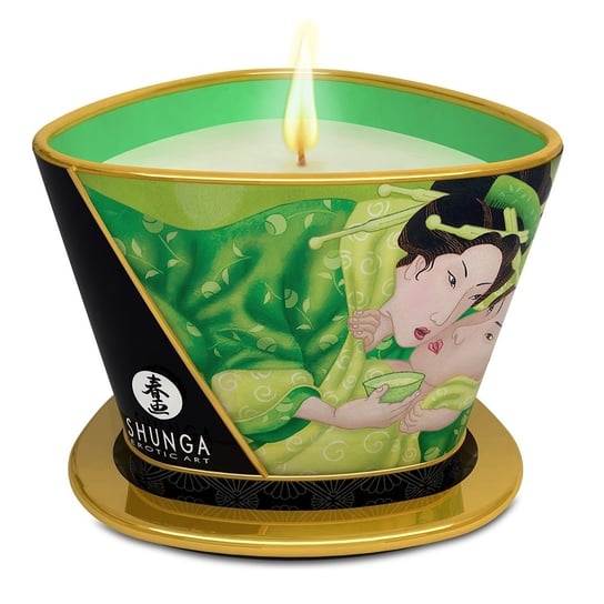 Shunga, Świeca do masażu Green Tea, 170 ml SHUNGA