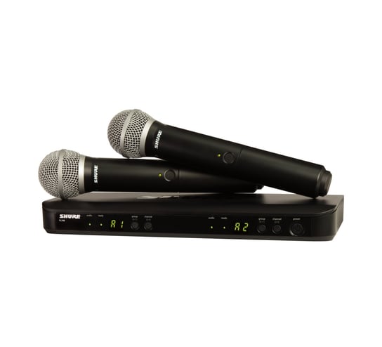 Shure BLX288E/PG58 Podwójny bezprzewodowy zestaw mikrofonów Shure