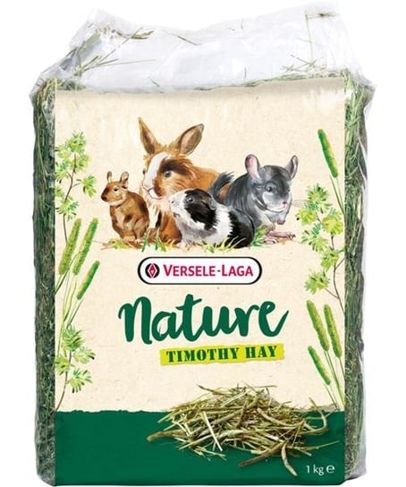 Siano z tymotki łąkowej dla królików, kawii domowych, szynszyli, koszatniczek VERSELE - LAGA Nature Timothy Hay, 1 kg Versele - Laga