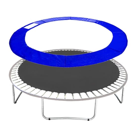 Siatka do trampoliny zewnetrzna z osłoną na sprężyny 305 cm 10 FT 8 słupków niebieska Springos
