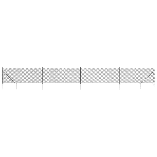 Siatka ogrodzeniowa 1x10m antracyt PVC galw. 60x60 Zakito Europe