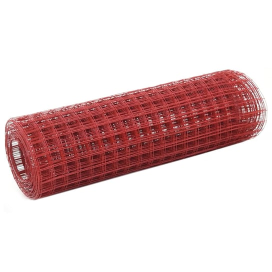 Siatka ogrodzeniowa PVC czerwona 10x0,5m 12x12mm / AAALOE Inna marka