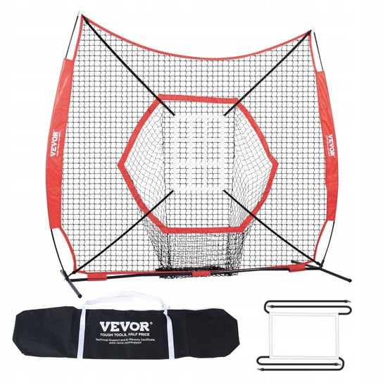 Siatka treningowa 2,1 m x 2,1 m do baseballu i softballu Vevor