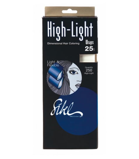 Sibel, High-Light Wraps, listki do pasemek, 10x25 cm, 250 szt. Sibel