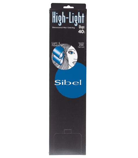 Sibel, High-Light Wraps, listki do pasemek, 10x40 cm, 250 szt. Sibel
