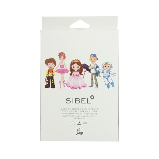 Sibel, peleryna fryzjerska dzięcięca z superbohaterem Sibel