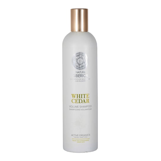 Siberica, Natura Blanche, szampon do włosów nadający elastyczność i objętość Biały Cedr, 400 ml Natura Siberica