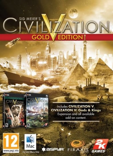 Sid Meier's Civilization 5 - Gold Edition, PC Aspyr, Media