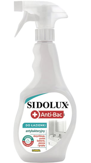 SIDOLUX ANTI-BAC 500 ml antybakteryjny spray ŁAZIENKA Sidolux