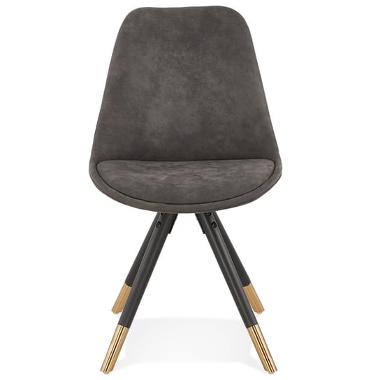 SIDONIE krzesło tkanina k. ciemny szary, nogi k. czarny Kokoon Design