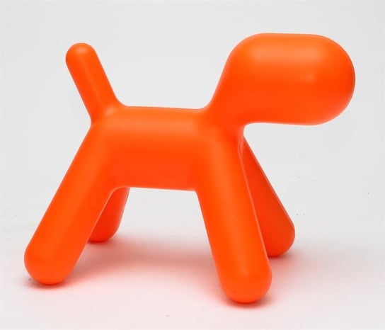 Siedzisko D2.DESIGN Pies, pomarańczowe, 55x45x70 cm D2.DESIGN
