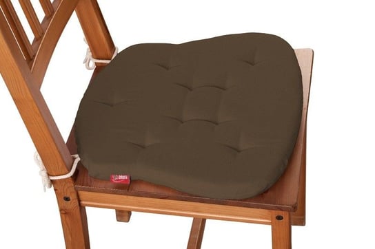Siedzisko Filip na krzesło DEKORIA Cotton Panama, brąz, 41x38x3,5 cm Dekoria