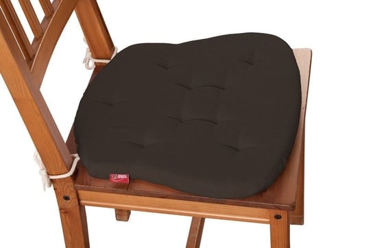 Siedzisko Filip na krzesło DEKORIA Cotton Panama, czekoladowy brąz, 41x38x3,5 cm Dekoria