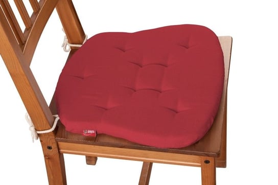Siedzisko Filip na krzesło DEKORIA Quadro, czerwony, 41x38x3,5 cm Dekoria