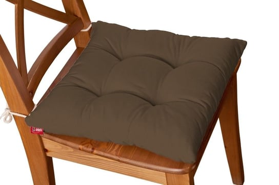 Siedzisko Jacek na krzesło DEKORIA Cotton Panama, brąz, 38x38x8 cm Dekoria