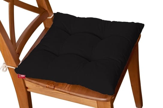 Siedzisko Jacek na krzesło DEKORIA Cotton Panama, czarny, 38x38x8 cm Dekoria