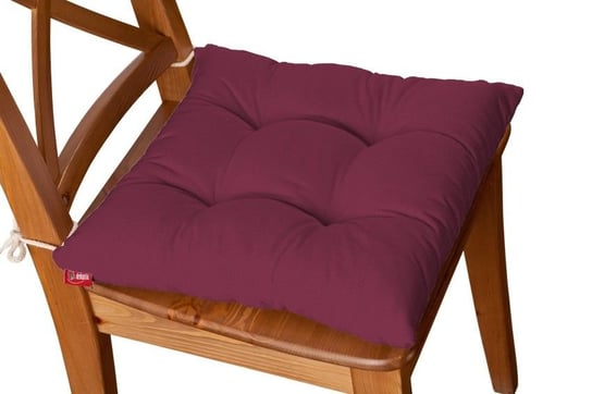 Siedzisko Jacek na krzesło DEKORIA Cotton Panama, śliwkowy, 38x38x8 cm Dekoria