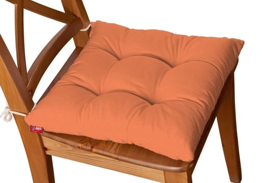 Siedzisko Jacek na krzesło DEKORIA Jupiter, pomarańcz, 38x38x8 cm Dekoria