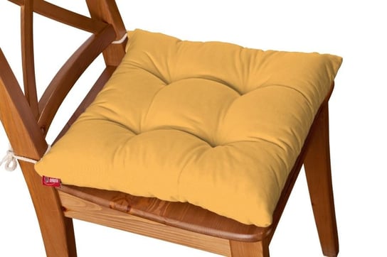 Siedzisko Jacek na krzesło DEKORIA Jupiter, złoto - żółty, 38x38x8 cm Dekoria