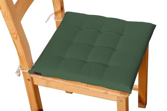 Siedzisko Karol na krzesło DEKORIA Cotton Panama, Forest Green, zielony, 40x40x3,5 cm Dekoria