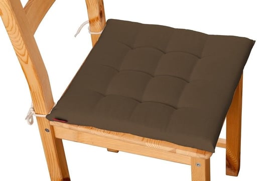 Siedzisko Karol na krzesło DEKORIA Cotton Panama, Mocca, brąz, 40x40x3,5 cm Dekoria