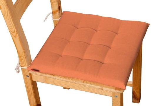Siedzisko Karol na krzesło DEKORIA Jupiter, pomarańcz, 40x40x3,5 cm Dekoria